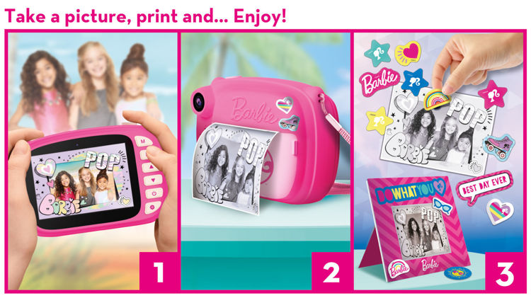 Εικόνα για Instant Φωτογραφική Μηχανή Barbie Print Camera 97050 Lisciani