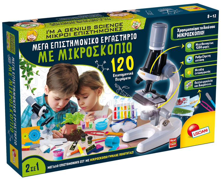 Εικόνα για Μέγα Επιστημονικό Εργαστήριο με Μικροσκόπιο 1200x Lisciani - 120+ Πειράματα 89338