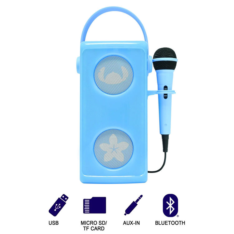Εικόνα για Ηχείο Bluetooth Lexibook Stitch, Μικρόφωνο, Φωτισμός, USB/SD, Μπαταρία, Μπλε BTP185DZ
