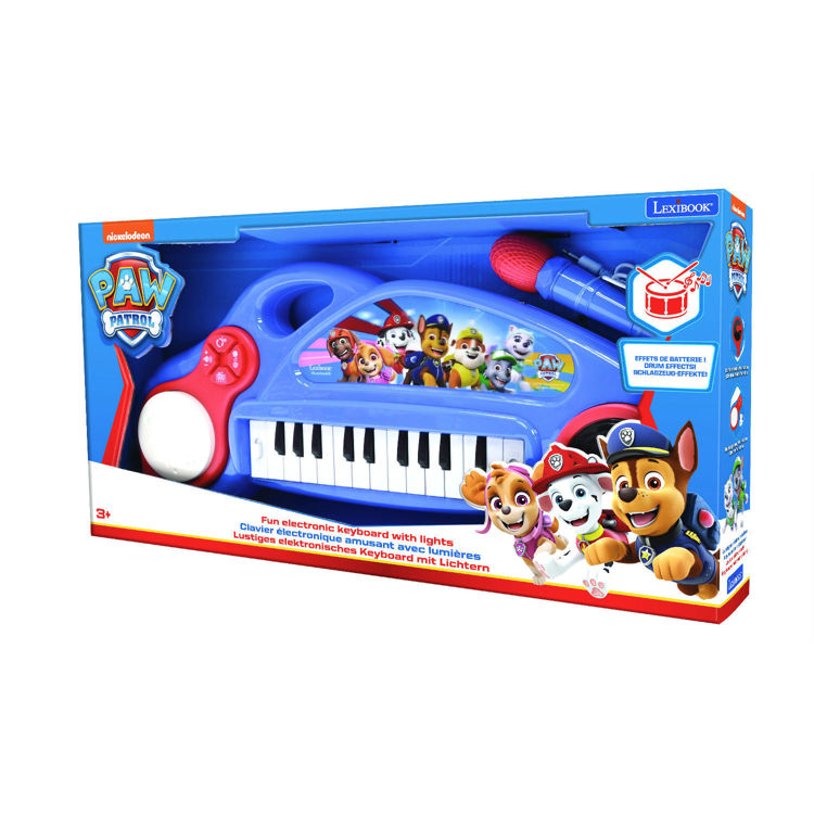 Εικόνα για Ηλεκτρονικό αρμόνιο Paw Patrol με φωτάκια και μικρόφωνο Lexibook K704PA