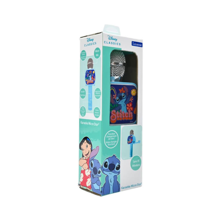 Εικόνα για Μικρόφωνο καραόκε Disney Stitch Με Bluetooth, ενσωματωμένο ηχείο και βάση smartphone Lexibook MIC240D