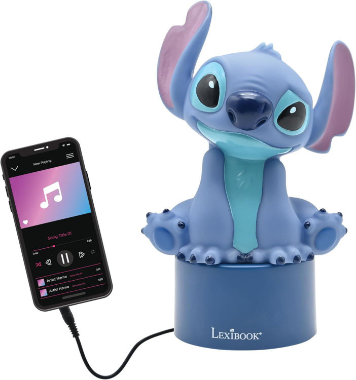Εικόνα για Νυχτερινό Φωτάκι Led Disney Stitch Night Light με Ηχείο & Αλλαγή Χρώματος Lexibook NS01D