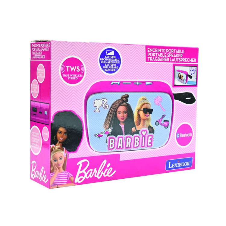 Εικόνα για Παιδικό Φορητό Ηχείο Barbie Bluetooth Lexibook | TWS, USB-C, Μπαταρία 4 ωρών BT018ΒΒ