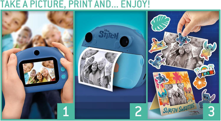 Εικόνα για Παιδική Κάμερα Disney Stitch με Άμεση Εκτύπωση, Selfie & Βίντεο για Παιδιά Lisciani