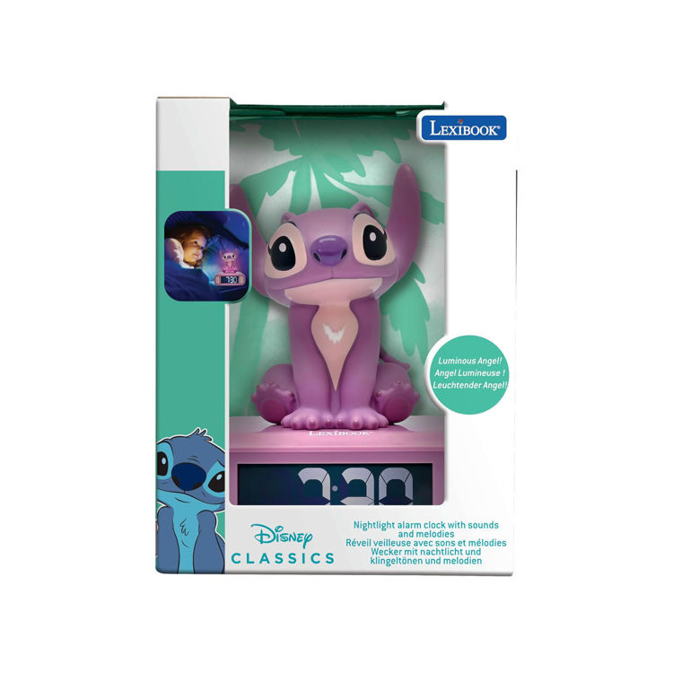 Εικόνα για Μαγικό Παιδικό Ξυπνητήρι Disney Angel Stitch με 3D Νυχτερινό Φως & Ηχητικά Εφέ - Εκπαιδευτικό Ρολόι - Lexibook RF.RL800D1