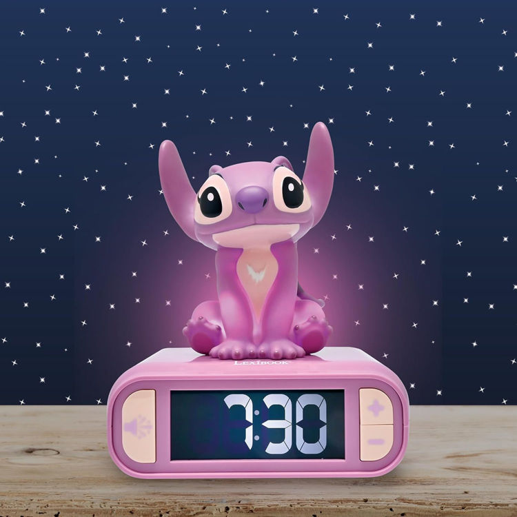 Εικόνα για Μαγικό Παιδικό Ξυπνητήρι Disney Angel Stitch με 3D Νυχτερινό Φως & Ηχητικά Εφέ - Εκπαιδευτικό Ρολόι - Lexibook RF.RL800D1