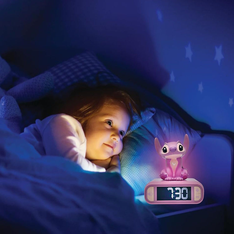 Εικόνα για Μαγικό Παιδικό Ξυπνητήρι Disney Angel Stitch με 3D Νυχτερινό Φως & Ηχητικά Εφέ - Εκπαιδευτικό Ρολόι - Lexibook RF.RL800D1