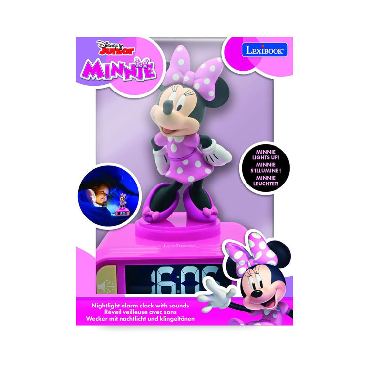 Εικόνα για Παιδικό Ξυπνητήρι Minnie Mouse με 3D Φως Νυκτός & Ήχους Disney Lexibook RL800MN
