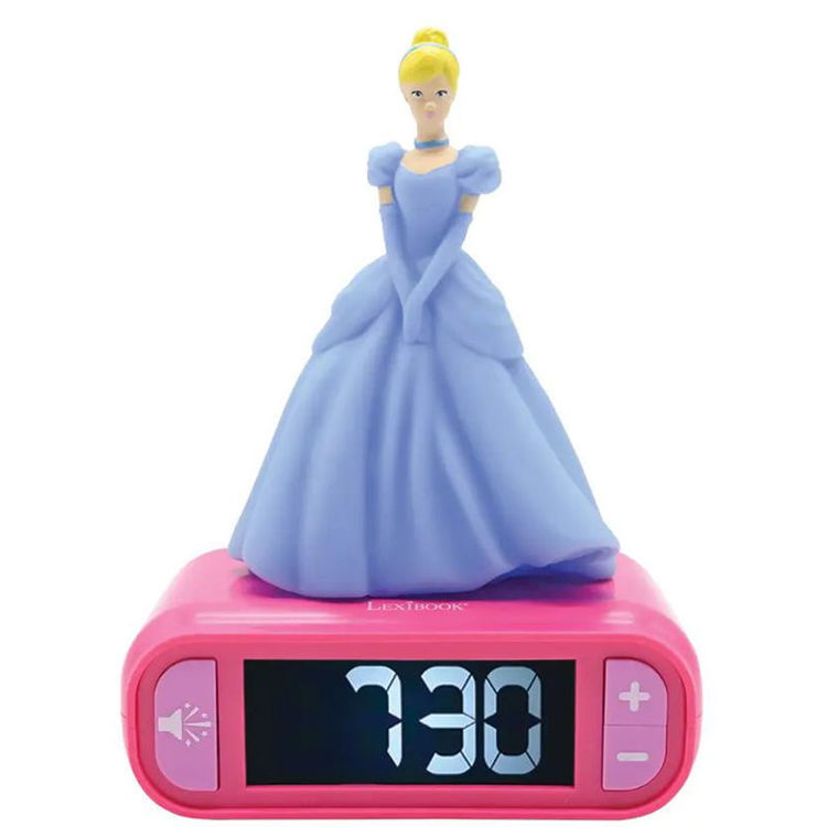 Εικόνα για Παιδικό Ξυπνητήρι Disney Princess Cinderella με 3D Φως Νυκτός & Ήχους RL800DP