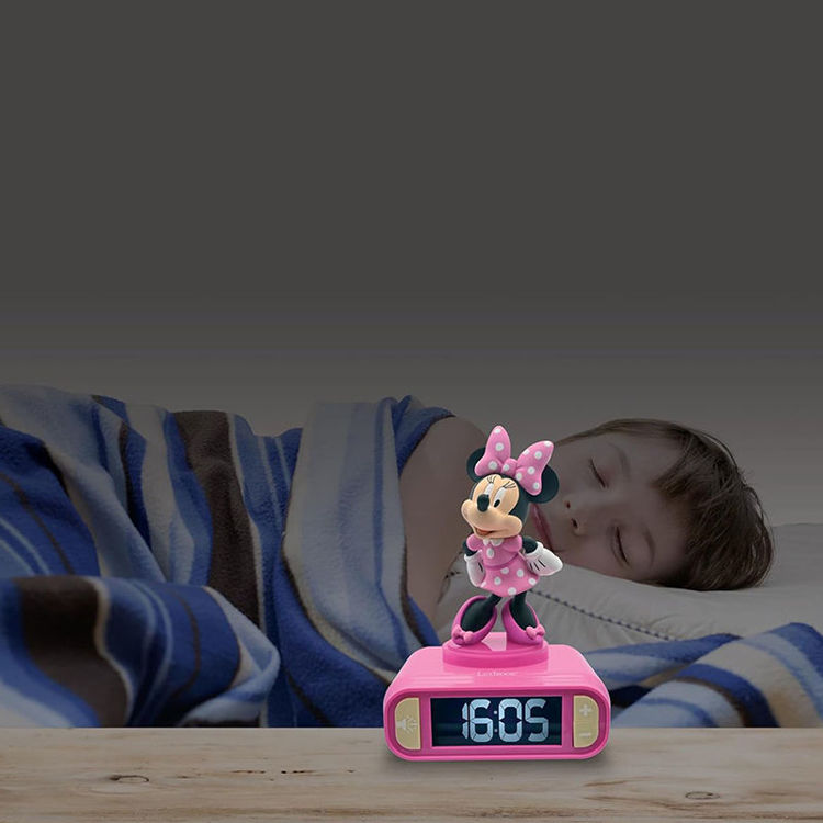 Εικόνα για Παιδικό Ξυπνητήρι Minnie Mouse με 3D Φως Νυκτός & Ήχους Disney Lexibook RL800MN