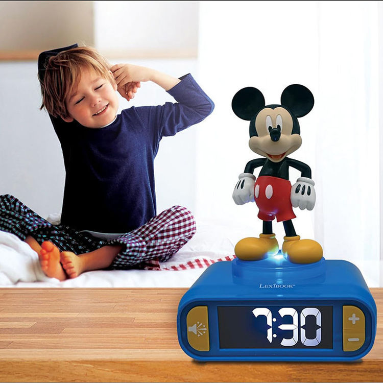 Εικόνα για Παιδικό Ξυπνητήρι Mickey Mouse με 3D Φως Νυκτός & Ήχους Disney Lexibook RL800MCH