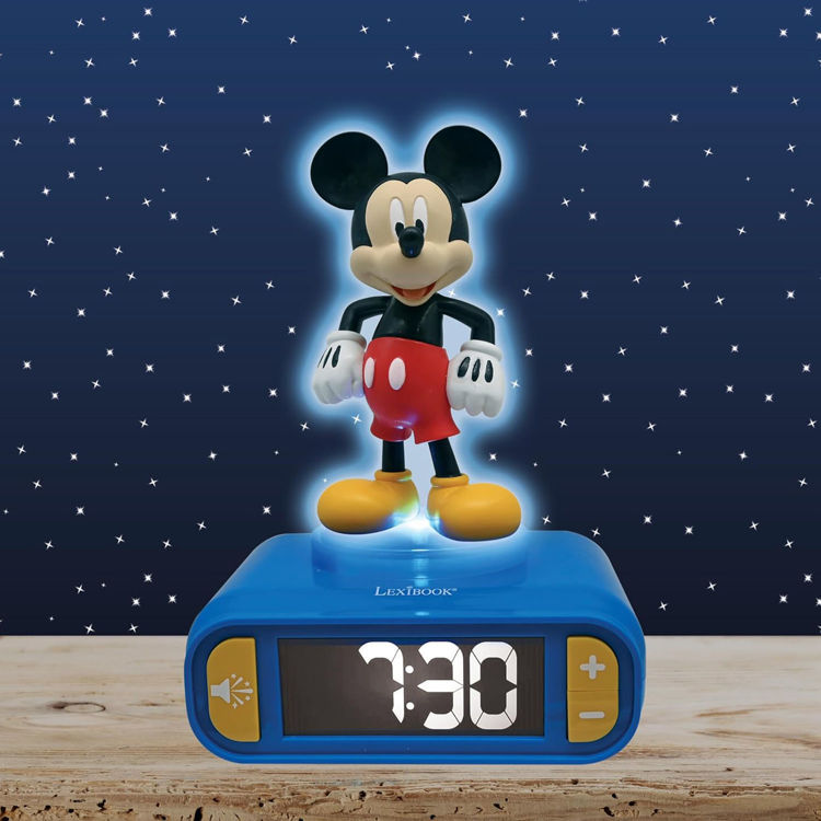 Εικόνα για Παιδικό Ξυπνητήρι Mickey Mouse με 3D Φως Νυκτός & Ήχους Disney Lexibook RL800MCH