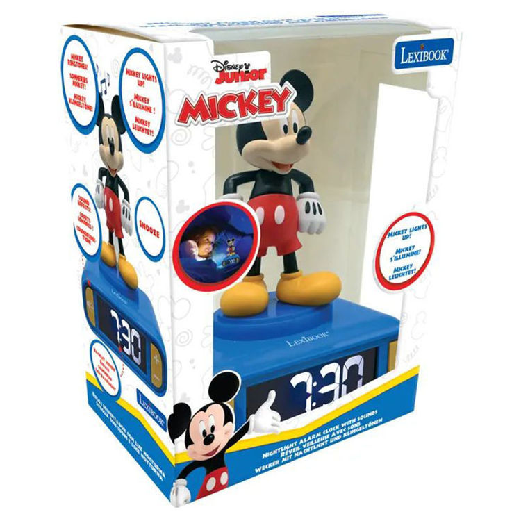 Εικόνα για Παιδικό Ξυπνητήρι Mickey Mouse με 3D Φως Νυκτός & Ήχους Disney Lexibook RL800MCH