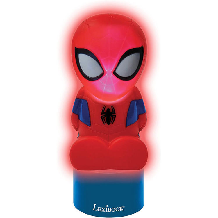 Εικόνα για Παιδικό Φωτάκι Νυκτός Spiderman με Ηχείο & Αλλαγή Χρωμάτων - Lexibook NS01SP