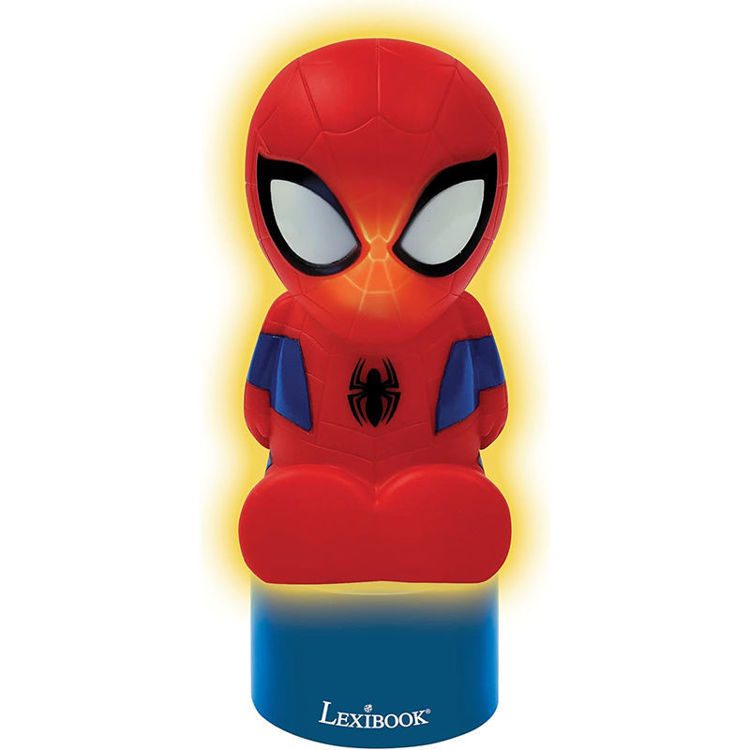 Εικόνα για Παιδικό Φωτάκι Νυκτός Spiderman με Ηχείο & Αλλαγή Χρωμάτων - Lexibook NS01SP