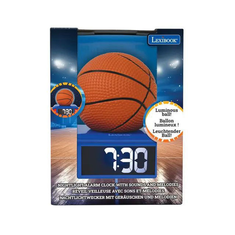 Εικόνα για Παιδικό Ξυπνητήρι Basketball με 3D Νυχτερινό Φως & Ηχητικά Εφέ Lexibook RL800BA