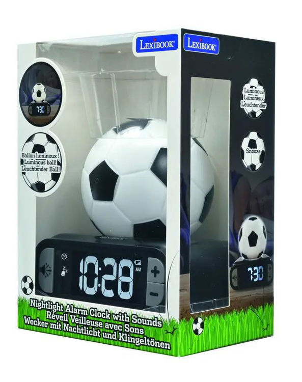 Εικόνα για Παιδικό Ξυπνητήρι Football με 3D Νυχτερινό Φως & Ηχητικά Εφέ Lexibook RF.RL800FO