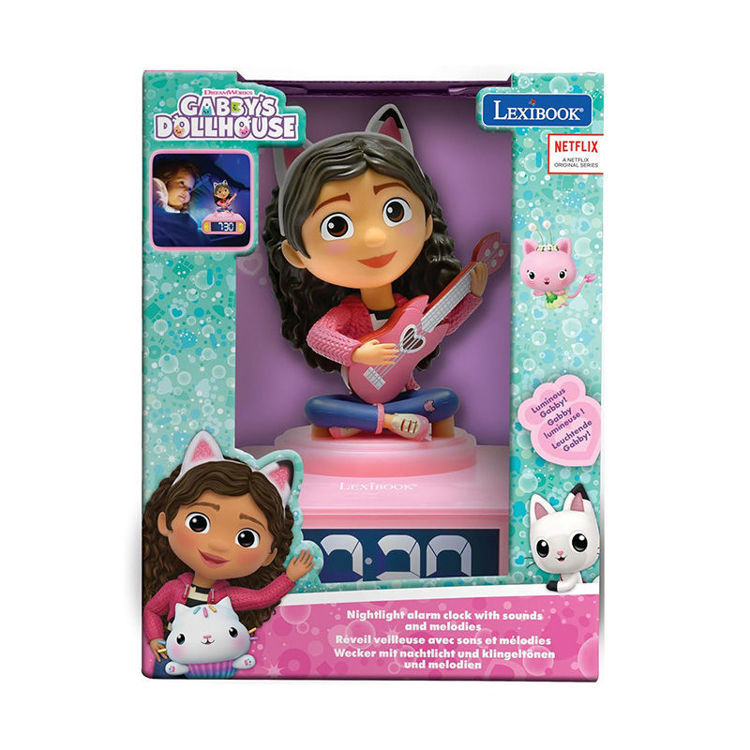 Εικόνα για Μαγικό Ξυπνητήρι Gabby's Dollhouse Lexibook - 3D Νυχτερινό Φως & Ηχητικά Εφέ | Εκπαιδευτικό Ρολόι - Lexibook RF.RL800GDH