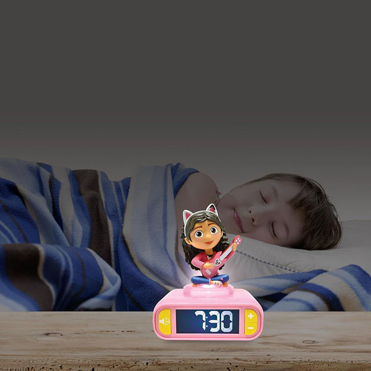 Εικόνα για Μαγικό Ξυπνητήρι Gabby's Dollhouse Lexibook - 3D Νυχτερινό Φως & Ηχητικά Εφέ | Εκπαιδευτικό Ρολόι - Lexibook RF.RL800GDH
