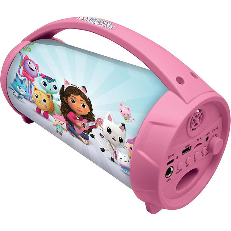 Εικόνα για Gabby's Dollhouse Wireless Bluetooth Ηχείο με Φως & Μικρόφωνο Karaoke Lexibook | Φορητό Παιδικό Ηχείο BTP585GDHZ