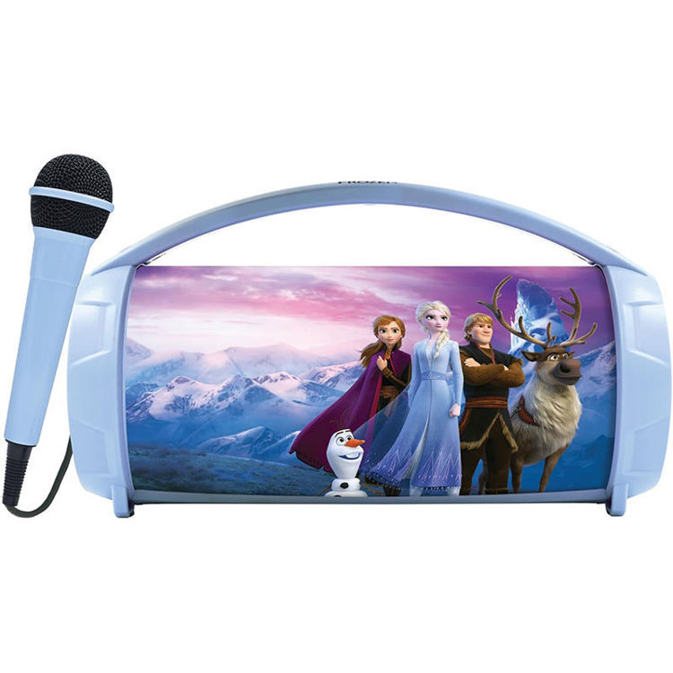 Εικόνα για Frozen Wireless Bluetooth Ηχείο με Φώτα & Μικρόφωνο Karaoke Lexibook | Μαγικό Παιδικό Ηχείο Frozen BTP585FZZ