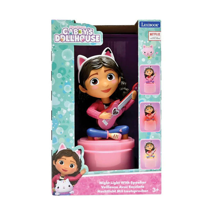Εικόνα για 3D Φως Νυκτός Gabby's Dollhouse με Απαλό Λευκό Φωτισμό - LED Παιδικό Φωτάκι Ροζ - Lexibook NLJ01GDH