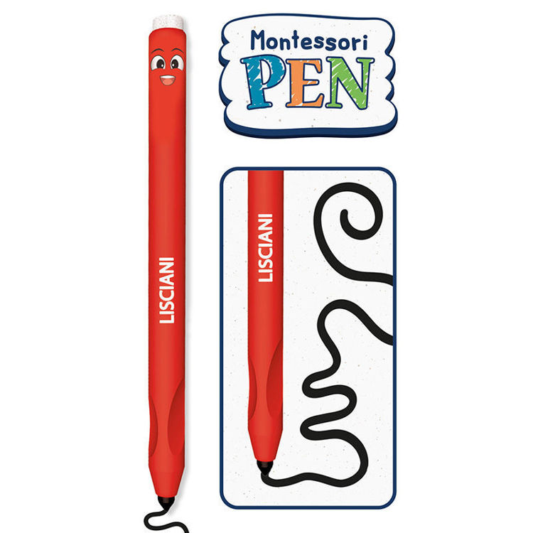 Εικόνα για Montessori Pen School Drawing - Εκπαιδευτικό Σετ Ζωγραφικής με Εργονομικό Στυλό για Παιδιά 3-6 Ετών Lisciani 101696