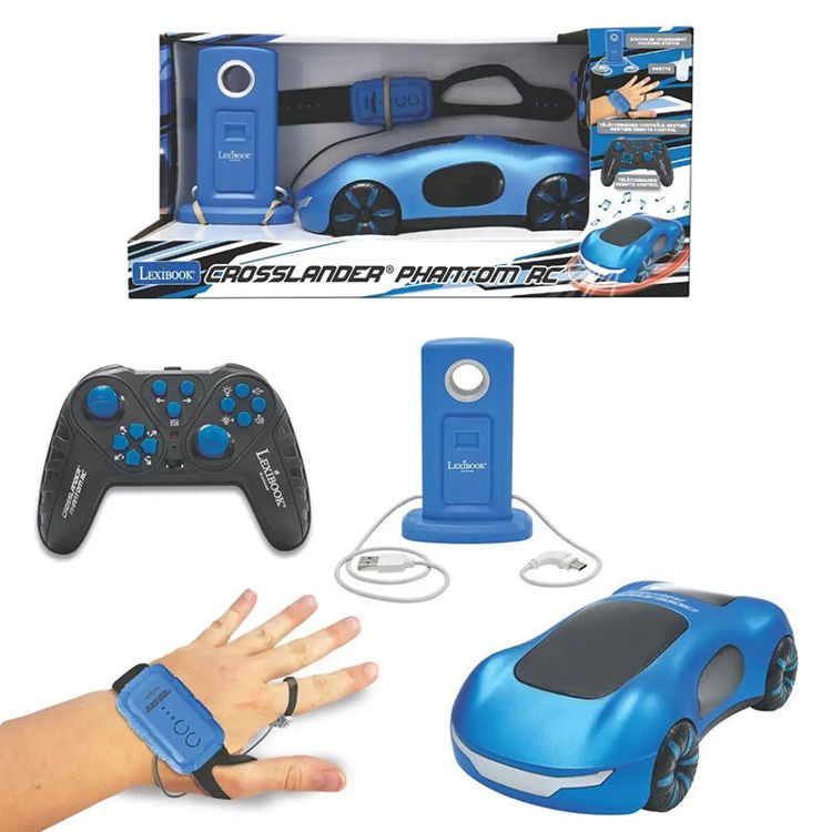 Εικόνα για Crosslander® Phantom - Επαναφορτιζόμενο RC Αγωνιστικό Αυτοκίνητο με Καπνό, Φώτα & Gesture Control - Lexibook RC65