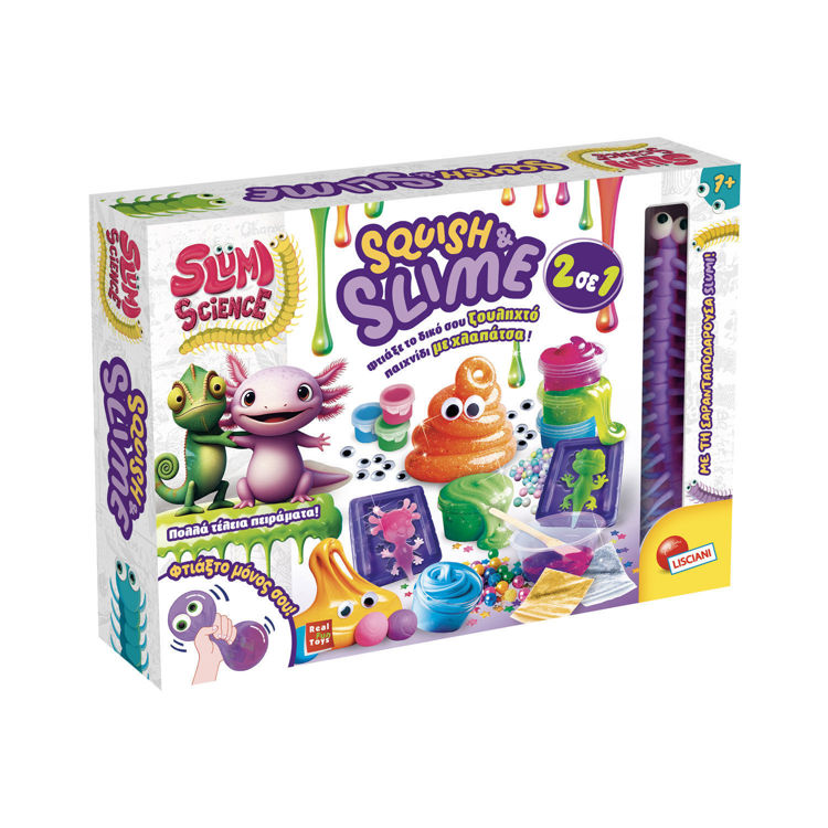 Εικόνα για Slumi Science Squish & Slime 2 σε 1 - DIY Kit Δημιουργίας Squishy & Slime για Παιδιά 7+ Lisciani 110360