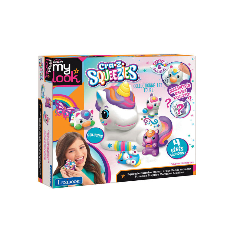 Εικόνα για Cra-Z-Art Squeezie Surprise Mom and Baby Animals CRSS6 - Δημιουργικό Παιχνίδι με Μονόκερο & Μωρά - 6+ Ετών Lexibook CRSS6