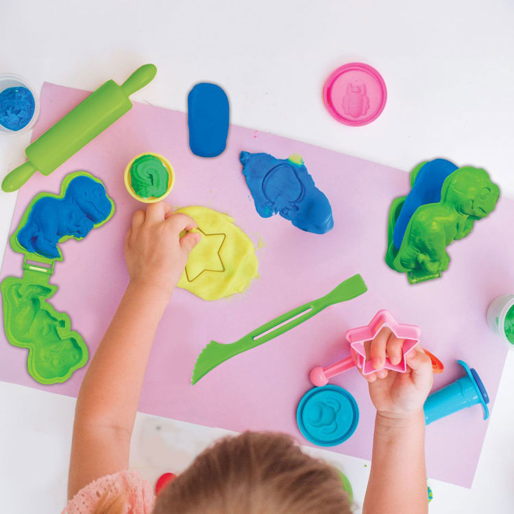 Εικόνα για Cra-Z-Art Dino Fluorescent Modelling Clay - Φωσφορίζουσα Πλαστελίνη με Ηφαίστειο & Καλούπια Δεινοσαύρων - 3+ Ετών Lexibook  CRDOUGH11