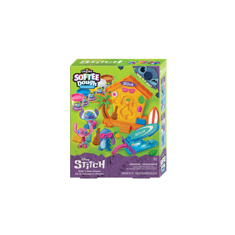 Εικόνα για Cra-Z-Art Softee Dough Stitch - Σετ Μαλακής Πλαστελίνης με Καλούπια Για Φιγούρες Stitch Lexibook CRDOUGH50D