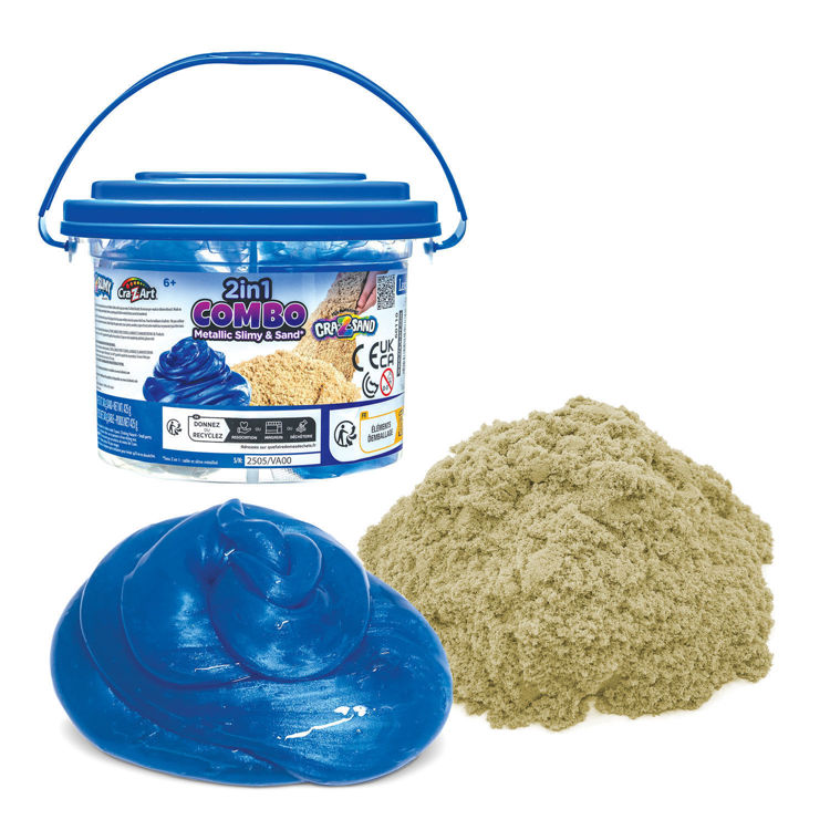 Εικόνα για Cra-Z-Art Slimy Sand Combo - Κουβαδάκι 2 σε 1 με Μεταλλικό Slime & Άμμο Lexibook CRSLIM7