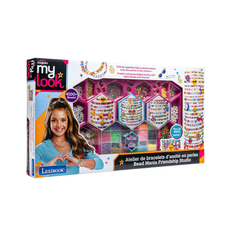 Εικόνα για Cra-Z-Art Bead Mania Friendship Studio - Σετ Κατασκευής Βραχιολιών με 4500+ Χάντρες - 8+ Ετών Lexibook CRSS44