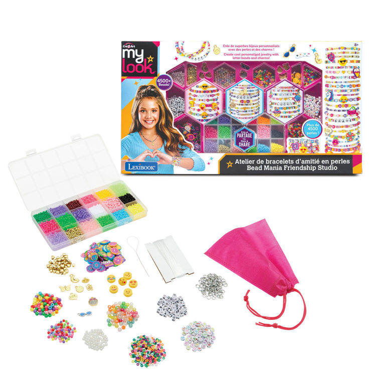Εικόνα για Cra-Z-Art Bead Mania Friendship Studio - Σετ Κατασκευής Βραχιολιών με 4500+ Χάντρες - 8+ Ετών Lexibook CRSS44
