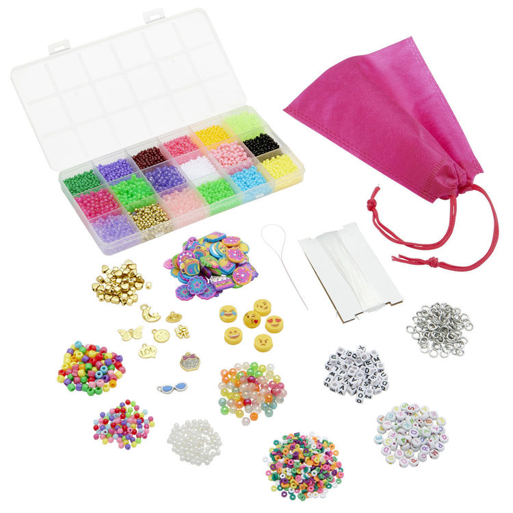 Εικόνα για Cra-Z-Art Bead Mania Friendship Studio - Σετ Κατασκευής Βραχιολιών με 4500+ Χάντρες - 8+ Ετών Lexibook CRSS44