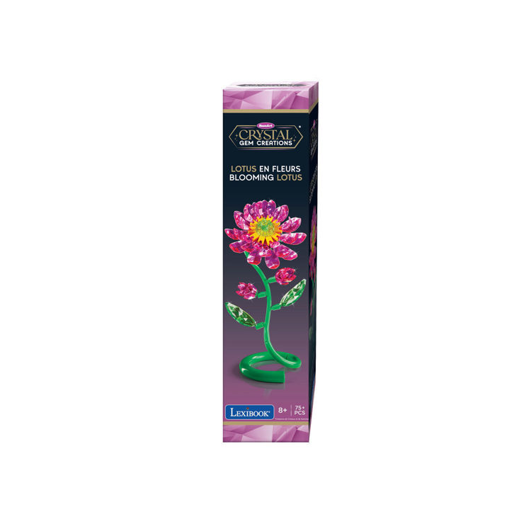 Εικόνα για Crystal Gem Single Lotus Bouquet - DIY Κρυστάλλινο Λουλούδι Λωτού με 75+ Κομμάτια - 8+ Ετών Lexibook CRSS61