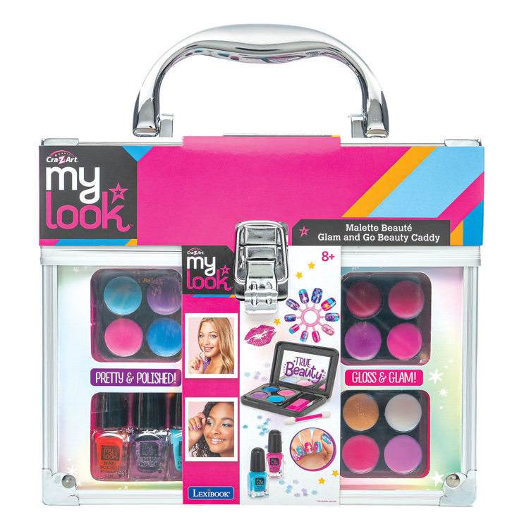 Εικόνα για Glam and Go Beauty Caddy - Βαλιτσάκι Μακιγιάζ με Σκιές, Λιπ Gloss & Nail Art - 8+ Ετών Lexibook CRSS24