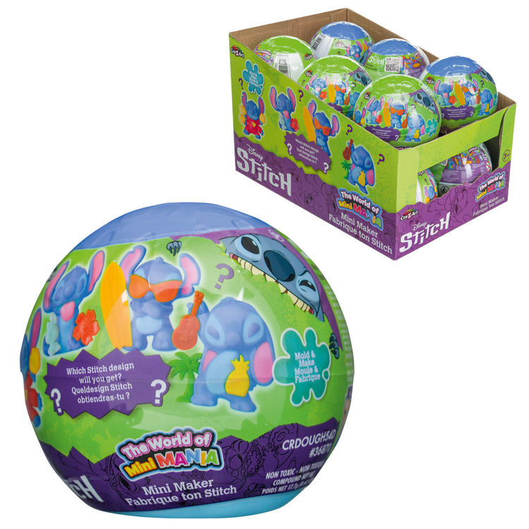 Εικόνα για Cra-Z-Art Stitch World Mini Mania Ball - Φτιάξε τη Δική σου 3D Φιγούρα Stitch - Συλλεκτικό Παιχνίδι Disney - 3+ Ετών Lexibook CRDOUGH54D