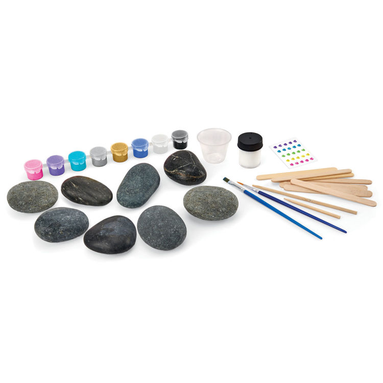 Εικόνα για Cra-Z-Art Shimmer 'n Sparkle Rock Art - DIY Σετ Ζωγραφικής Βότσαλων με Μεταλλικά Χρώματα - 6+ Ετών Lexibook CRSS1