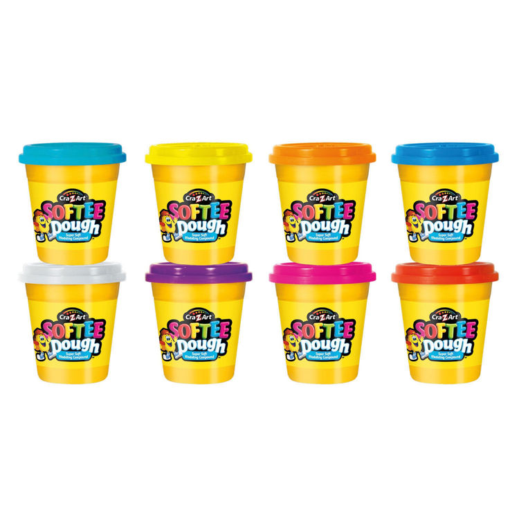 Εικόνα για Cra-Z-Art Softee Dough - 8 Δοχεία Μαλακής Πλαστελίνης x 113g - Ζωηρά Χρώματα - 2+ Ετών Lexibook CRDOUGH1