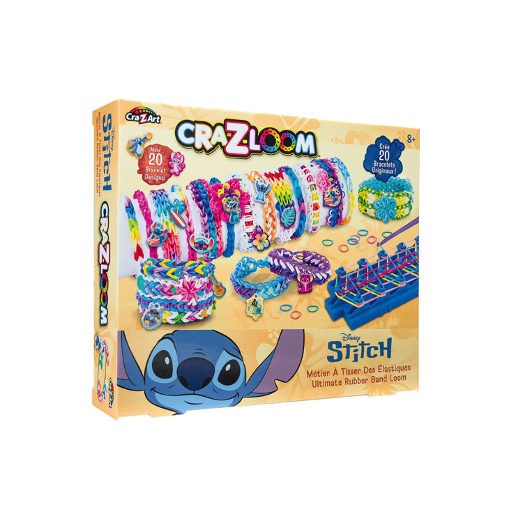Εικόνα για Cra-Z-Loom Disney Stitch Ultimate Rubber Band Loom - Αργαλειός Βραχιολιών με 1200 Λαστιχάκια & 20 Γούρια (8+ Ετών) Lexibook CRLOOM9D