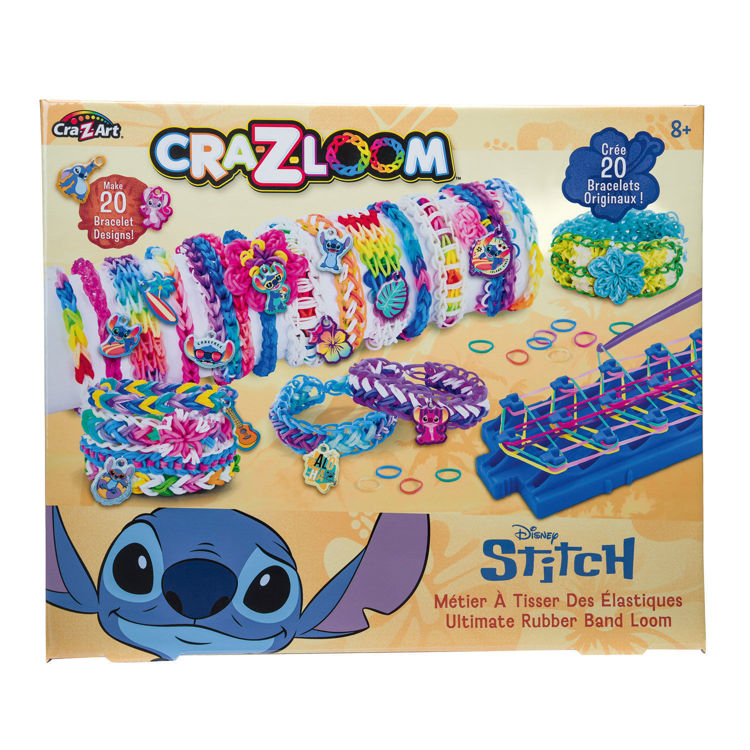 Εικόνα για Cra-Z-Loom Disney Stitch Ultimate Rubber Band Loom - Αργαλειός Βραχιολιών με 1200 Λαστιχάκια & 20 Γούρια (8+ Ετών) Lexibook CRLOOM9D