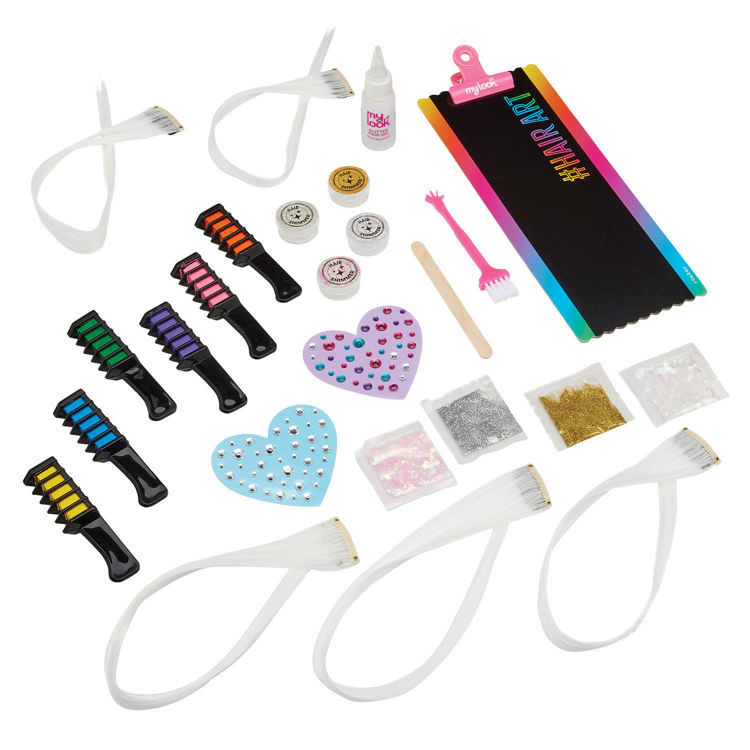 Εικόνα για Cra-Z-Art My Look Deluxe Color FX Hair Extensions Studio - Σετ Βαφής & Διακόσμησης Μαλλιών με Glitter (8+ Ετών) Lexibook CRSS11