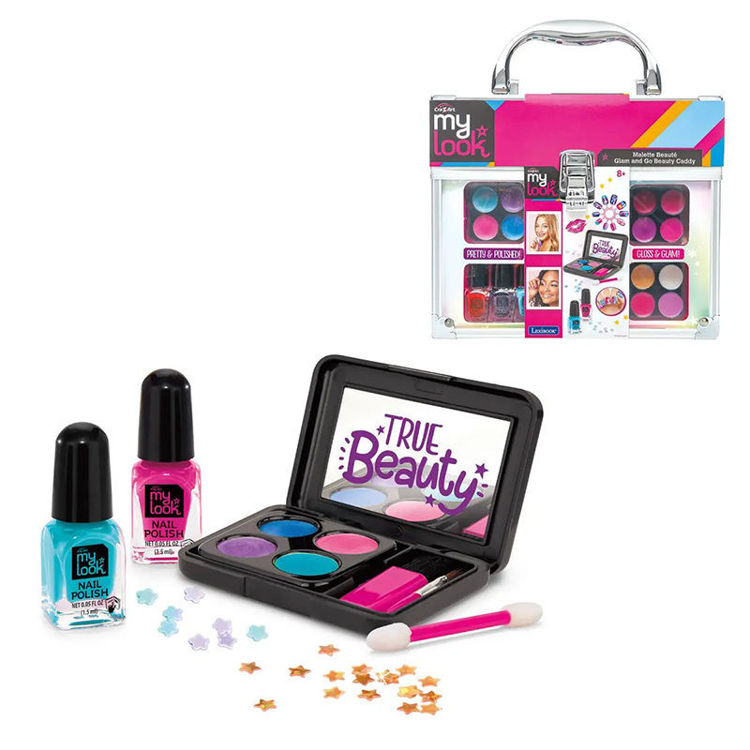 Εικόνα για Glam and Go Beauty Caddy - Βαλιτσάκι Μακιγιάζ με Σκιές, Λιπ Gloss & Nail Art - 8+ Ετών Lexibook CRSS24
