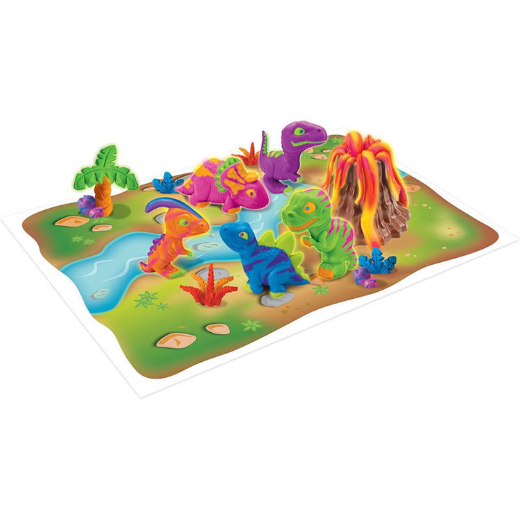 Εικόνα για Cra-Z-Art Dino Fluorescent Modelling Clay - Φωσφορίζουσα Πλαστελίνη με Ηφαίστειο & Καλούπια Δεινοσαύρων - 3+ Ετών Lexibook  CRDOUGH11