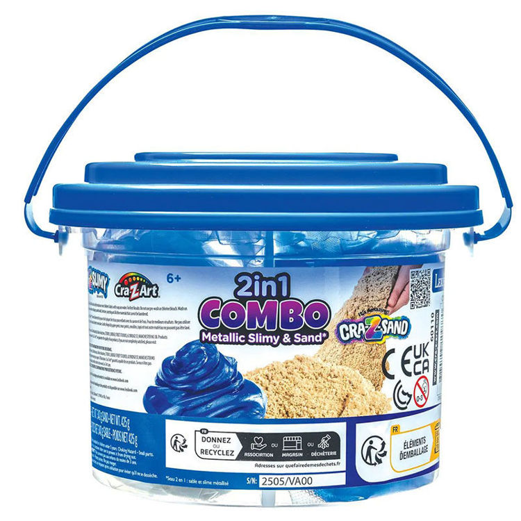 Εικόνα για Cra-Z-Art Slimy Sand Combo - Κουβαδάκι 2 σε 1 με Μεταλλικό Slime & Άμμο Lexibook CRSLIM7