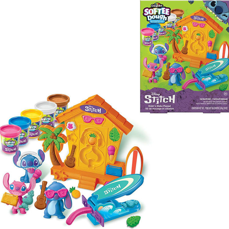 Εικόνα για Cra-Z-Art Softee Dough Stitch - Σετ Μαλακής Πλαστελίνης με Καλούπια Για Φιγούρες Stitch Lexibook CRDOUGH50D