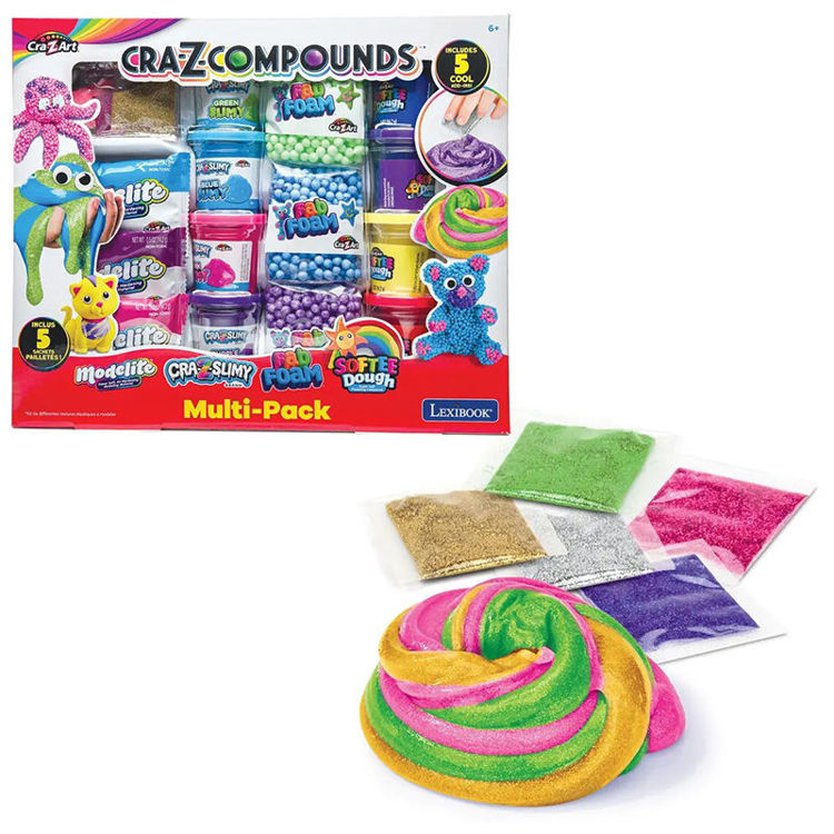 Εικόνα για Cra-Z-Art Compounds Medium Pack - Σετ 4 Διαφορετικών Υφών με Glitter -