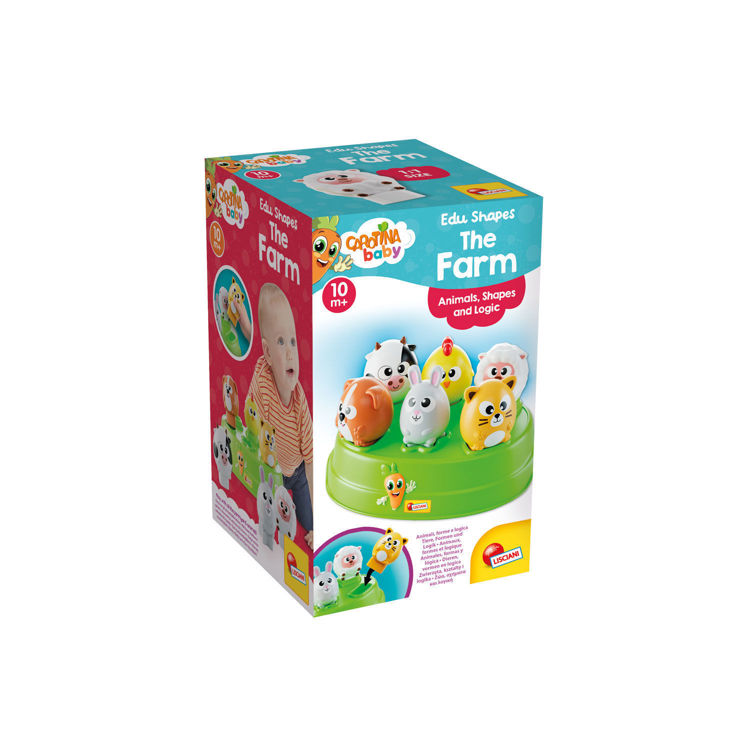 Εικόνα για Carotina Baby Edu Shapes - Φάρμα με Ζώα (Παιχνίδι Σχημάτων & Λογικής) Lisciani 109944
